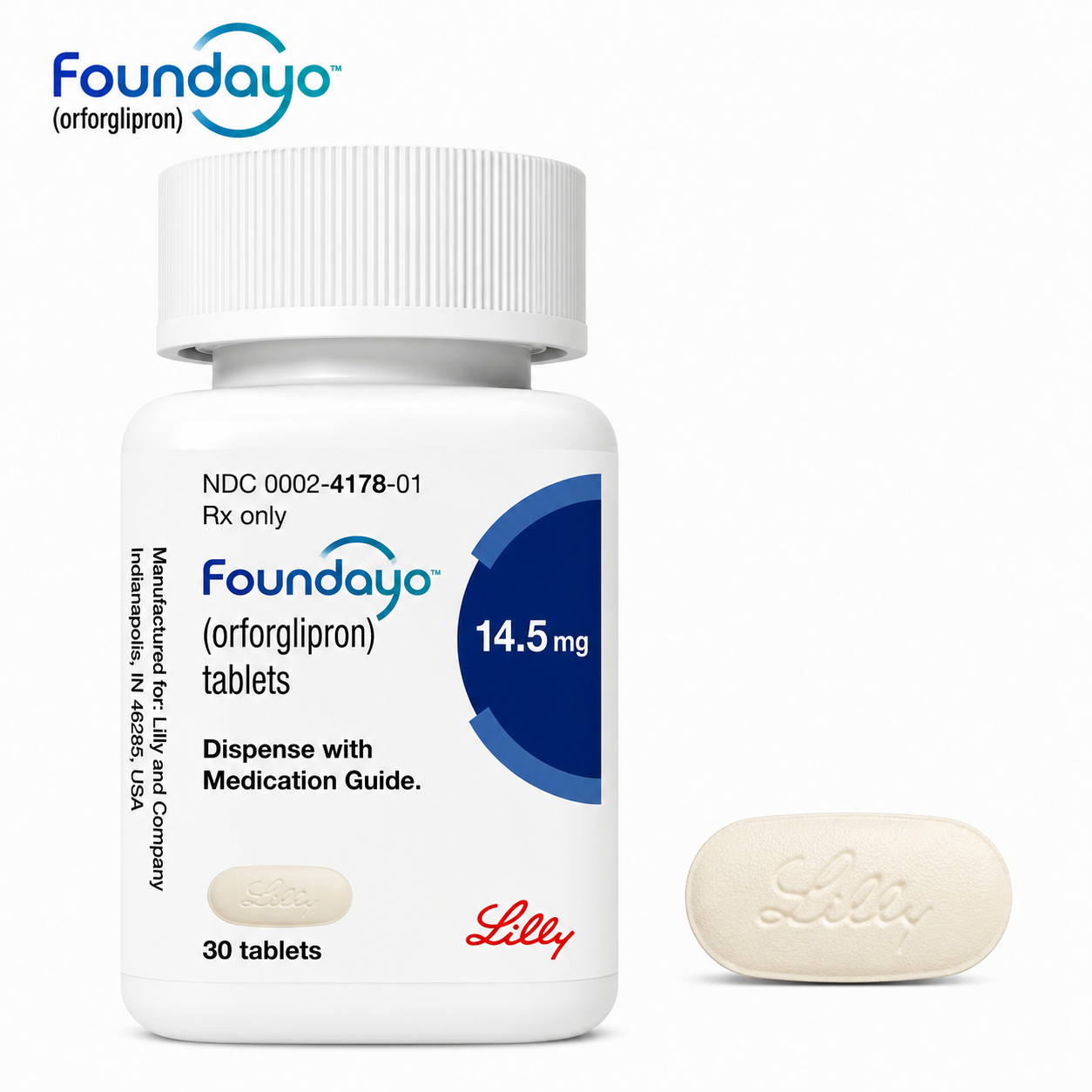 Foundayo™ (orforglipron) 14.5 mg tablets Foundayo™ (orforglipron) 14.5 mg tablets
